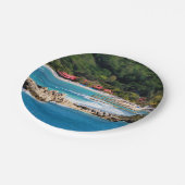 Tranquil Island Paradise Labadee Haiti Pappteller (Schrägansicht)