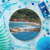 Tranquil Island Paradise Labadee Haiti Pappteller (Party)