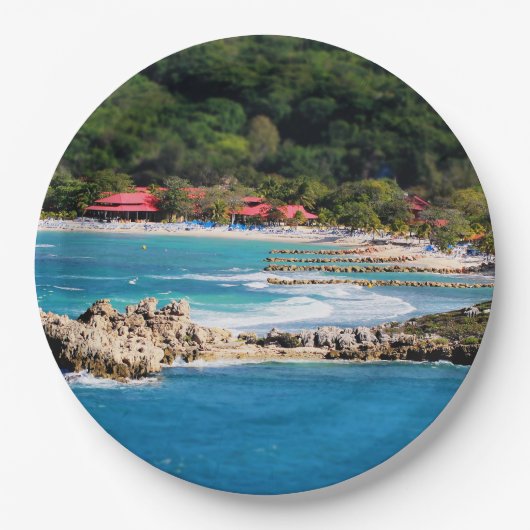 Tranquil Island Paradise Labadee Haiti Pappteller (Vorderseite)