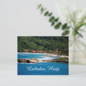 Tranquil Island Paradise Labadee Haiti Postkarte (Stehend Vorderseite)