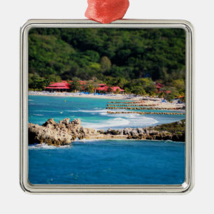 Tranquil Island Paradise Labadee Haiti Silbernes Ornament