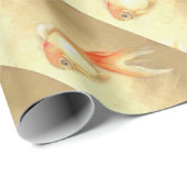Tranquil Japanischer Goldfish Geschenkpapier (Rolleneckpunkt)