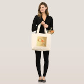 Tranquil Japanischer Goldfish Jumbo Stoffbeutel (Vorderseite (Model))