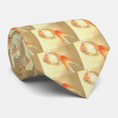 Tranquil Japanischer Goldfish Krawatte (Gerollt)