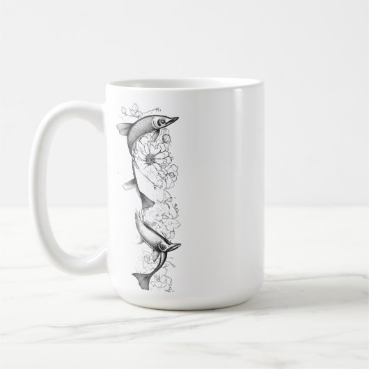 Tranquil Koi Pond - 15 oz Klassische Tasse (Links)