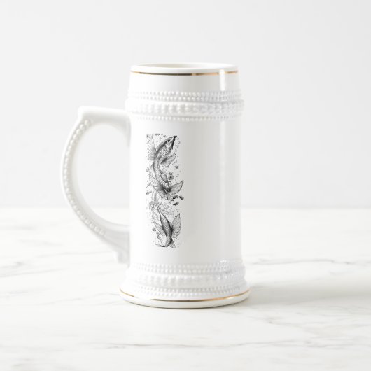 Tranquil Koi Pond - 22 oz Stein Design Bierglas (Links)
