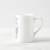 Tranquil Koi Pond Bone China Tasse (Rechts)