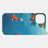 Tranquil Koi Pond iPhone Case - japanischer Art St iPhone Hülle (Rückseite (Horizontal))