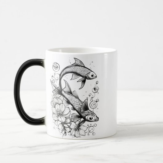 Tranquil Koi Pond Morphing Tasse - 11oz (Links)