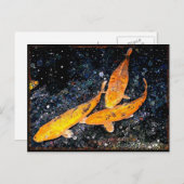 Tranquil Koi Pond Postcard Postkarte (Vorne/Hinten)