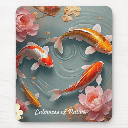 "Tranquil Koi Sanctuary" Mousepad (Vorne)