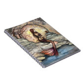 Tranquil Lagoon Mermaid Art Notebook Notizblock (Rechte Seite)
