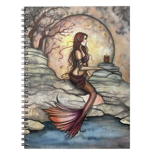 Tranquil Lagoon Mermaid Art Notebook Notizblock (Vorderseite)