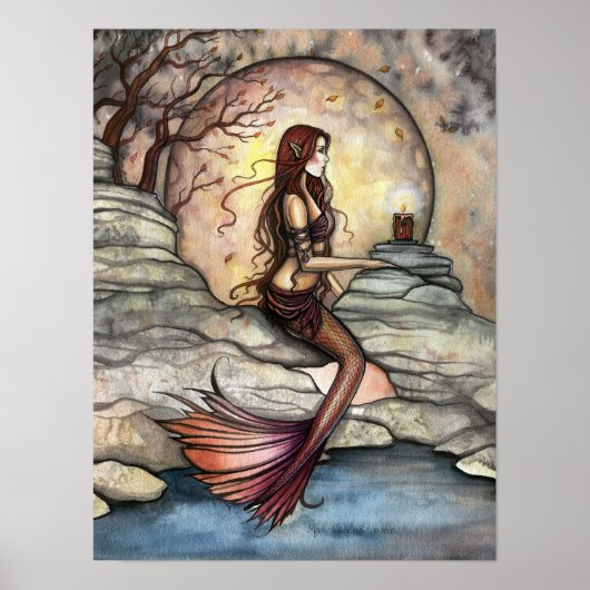 Tranquil Lagoon Mermaid Art Poster (Vorne)