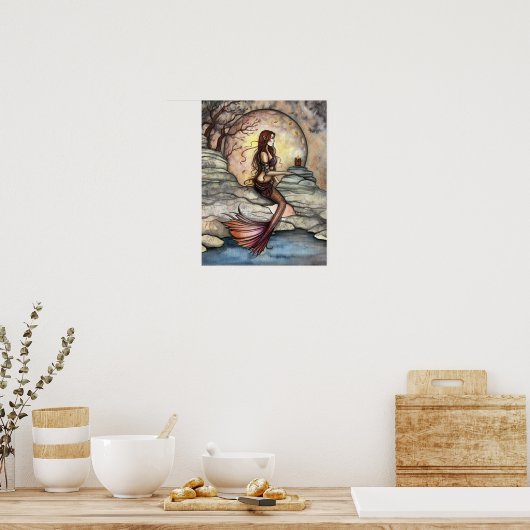 Tranquil Lagoon Mermaid Art Poster (Küche)