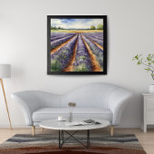 : Tranquil Lavender Field Fotodruck