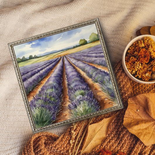 : Tranquil Lavender Field Fotodruck