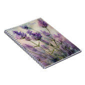 Tranquil Lavender Fields SpiralNotebook Notizblock (Rechte Seite)