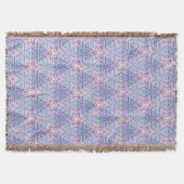 Tranquil Lavender Geometric Star Maze Muster Decke (Vorderseite)