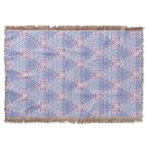 Tranquil Lavender Geometric Star Maze Muster