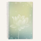 Tranquil Lotus Bloom Hardcover Kleines Notebook Notizblock (Vorderseite)