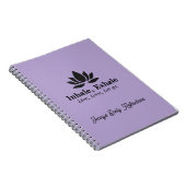 Tranquil Lotus: Einatmen, Exhale Inspiration indiv Notizblock (Rechte Seite)