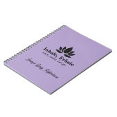 Tranquil Lotus: Einatmen, Exhale Inspiration indiv Notizblock (Linke Seite)