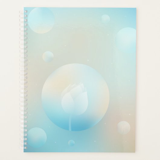 Tranquil Lotus Hardcover Daily Planner Planer (Vorderseite)