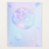 Tranquil Lotus Hardcover Daily Planner Planer (Vorderseite)