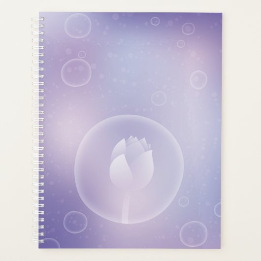 Tranquil Lotus Hardcover Daily Planner Planer (Vorderseite)