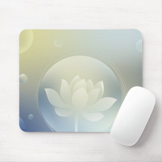 Tranquil Lotus Mouse Pad Mousepad (Mit Mouse)