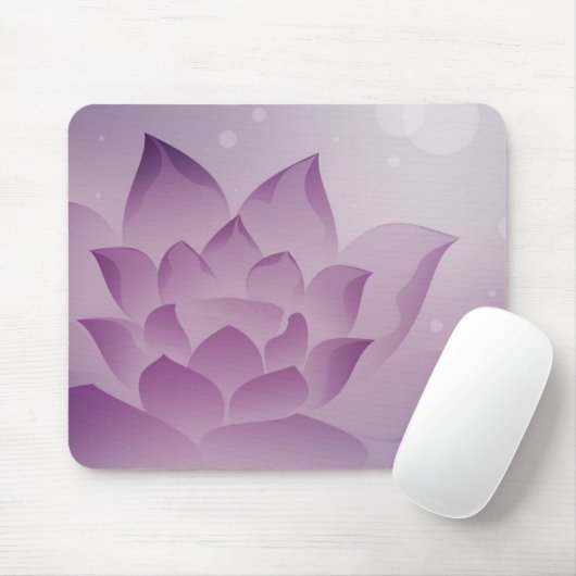 Tranquil Lotus Mouse Pad Mousepad (Mit Mouse)