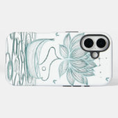 Tranquil Lotus & Om - Zen Inspiriert Case-Mate iPhone Hülle (Rückseite (Horizontal))
