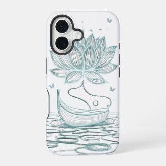 Tranquil Lotus & Om - Zen Inspiriert iPhone 16 Hülle