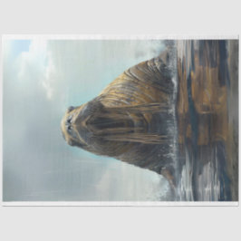 Tranquil Manatee Decoupage Seidenpapier