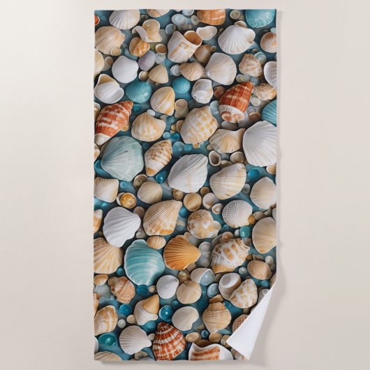Tranquil Marine Vibe Strandtuch (Vorderseite)
