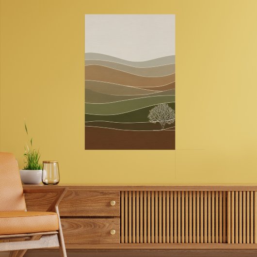 Tranquil Misty Hills Poster (Wohnzimmer 2)