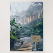 Tranquil Misty Morning Rainforest heiraten Me Puzz Puzzle (Vertikal)