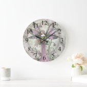 Tranquil Moon Fairy Fantasy Wall Clock Große Wanduhr (Zuhause)