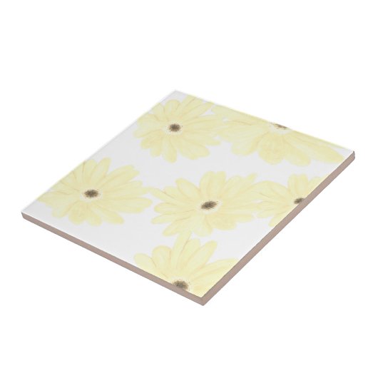 Tranquil Morning Yellow Flowers  Fliese (Seite)