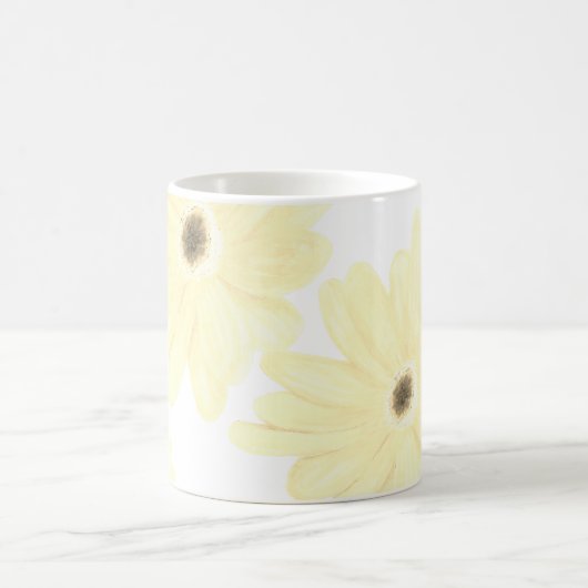 Tranquil Morning Yellow Flowers  Kaffeetasse (Mittel)