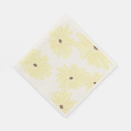 Tranquil Morning Yellow Flowers  Serviette (Ecke)