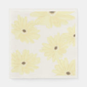 Tranquil Morning Yellow Flowers  Serviette (Vorderseite)