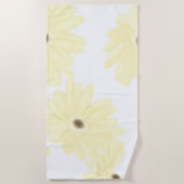 Tranquil Morning Yellow Flowers  Strandtuch (Vorderseite)
