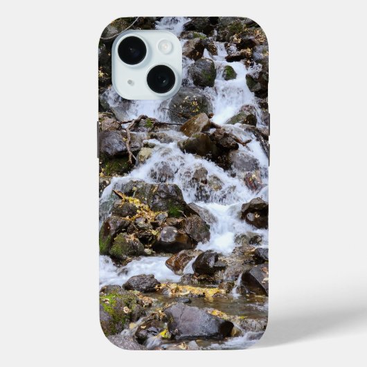 Tranquil Mossy Cascade iPhone Case (Rückseite)