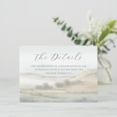 Tranquil Muted Watercolor Landscape Begleitkarte (Stehend Vorderseite)