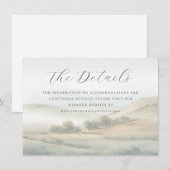 Tranquil Muted Watercolor Landscape Begleitkarte (Vorne/Hinten)