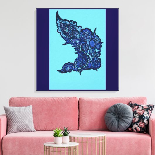 Tranquil Oasis Leinwanddruck (Insitu (Wohnzimmer))