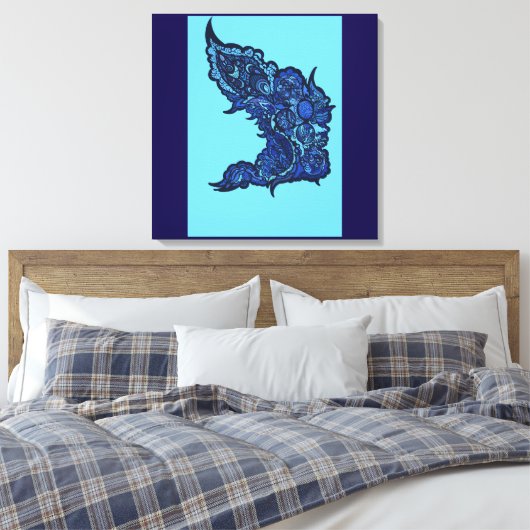 Tranquil Oasis Leinwanddruck (Insitu (Schlafzimmer))