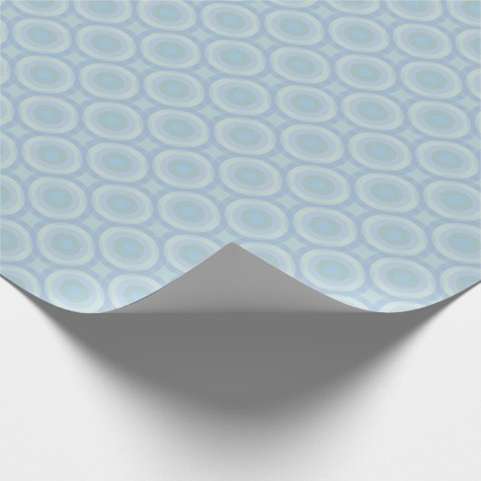 Tranquil Ocean Hues Soft Geometrics Geschenkpapier (Ecke)